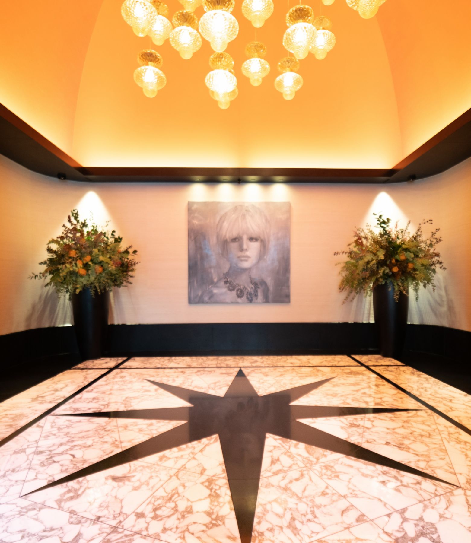 The Bvlgari Paris Hotel lobby