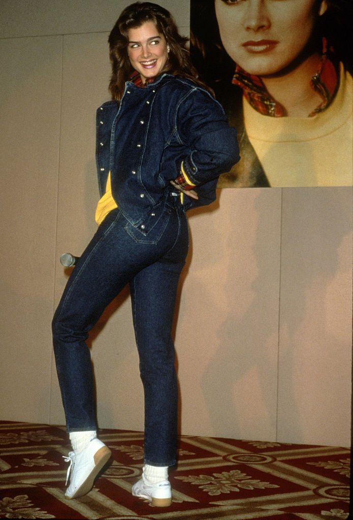 NEW YORK, NY - CIRCA 1985: Brooke Shields attends the Launch of the Brooke Shields Jeans Collection circa 1985 in New York City. (Photo by PL Gould/IMAGES/Getty Images)