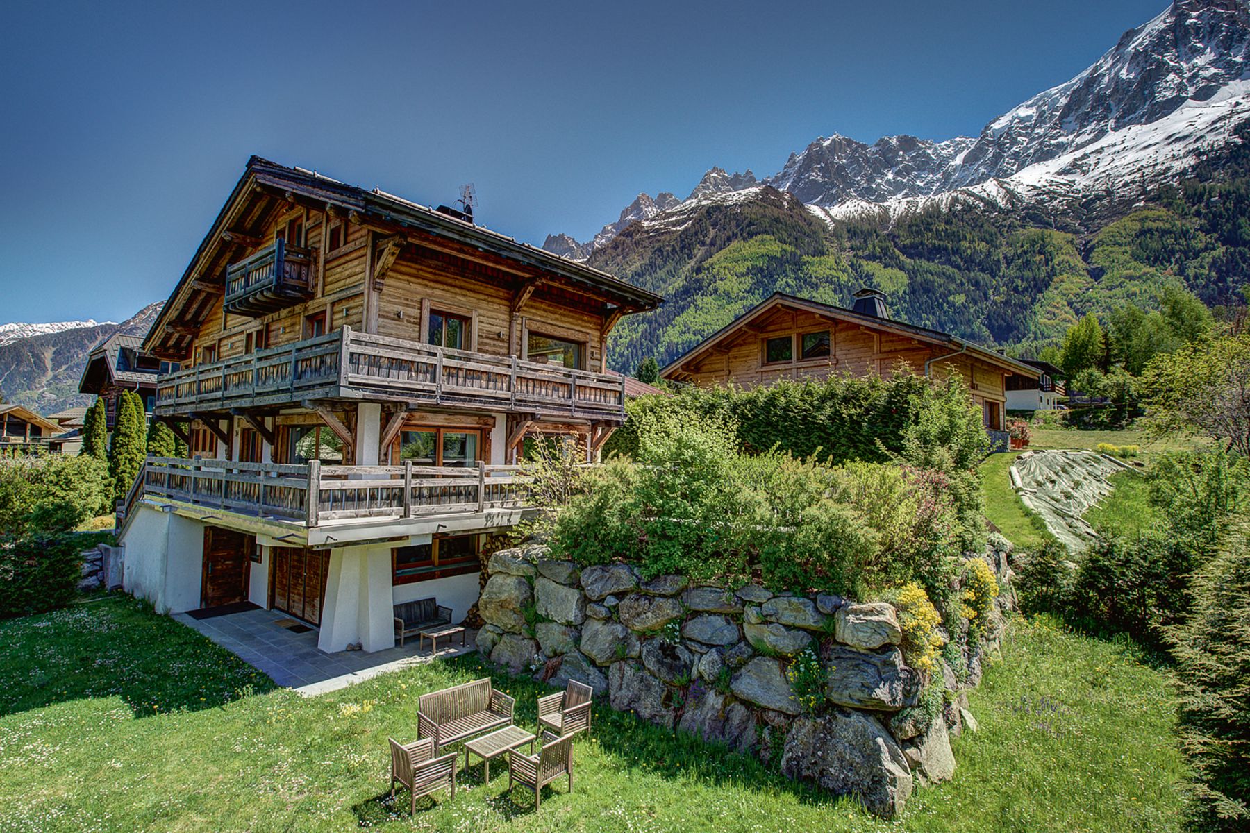 A winter chalet in Les Pelerins, Chamonix in France, marketed by Knight Frank