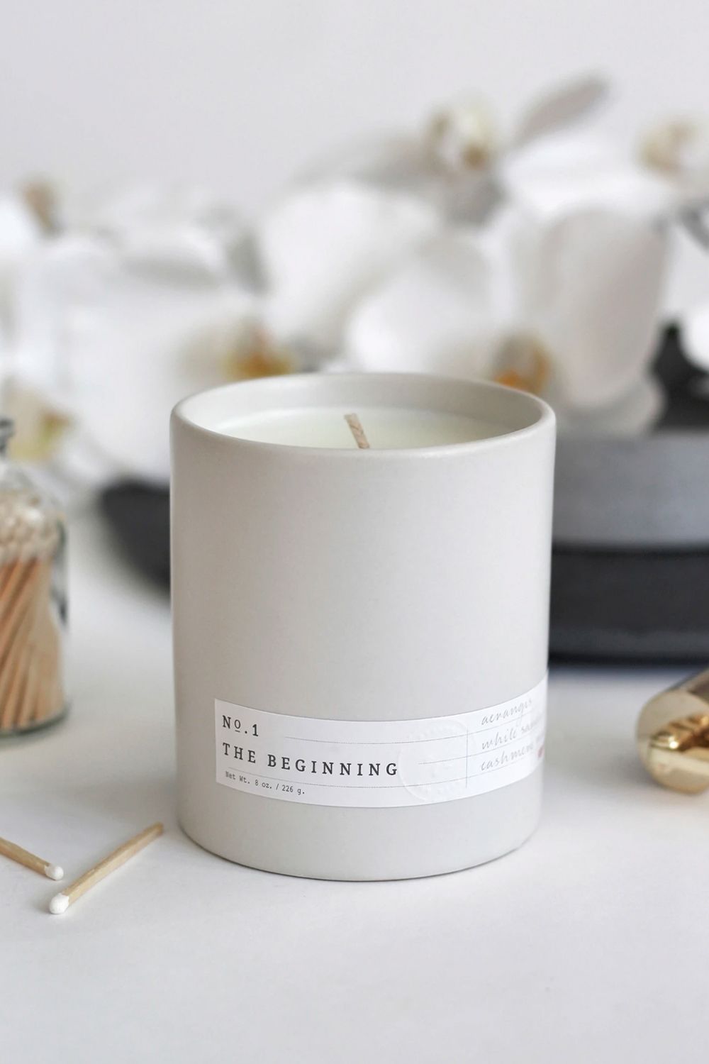 Aerangis The Beginning candle is a clean scent with fresh flowers and soft musk (Image: The Floral Atelier)