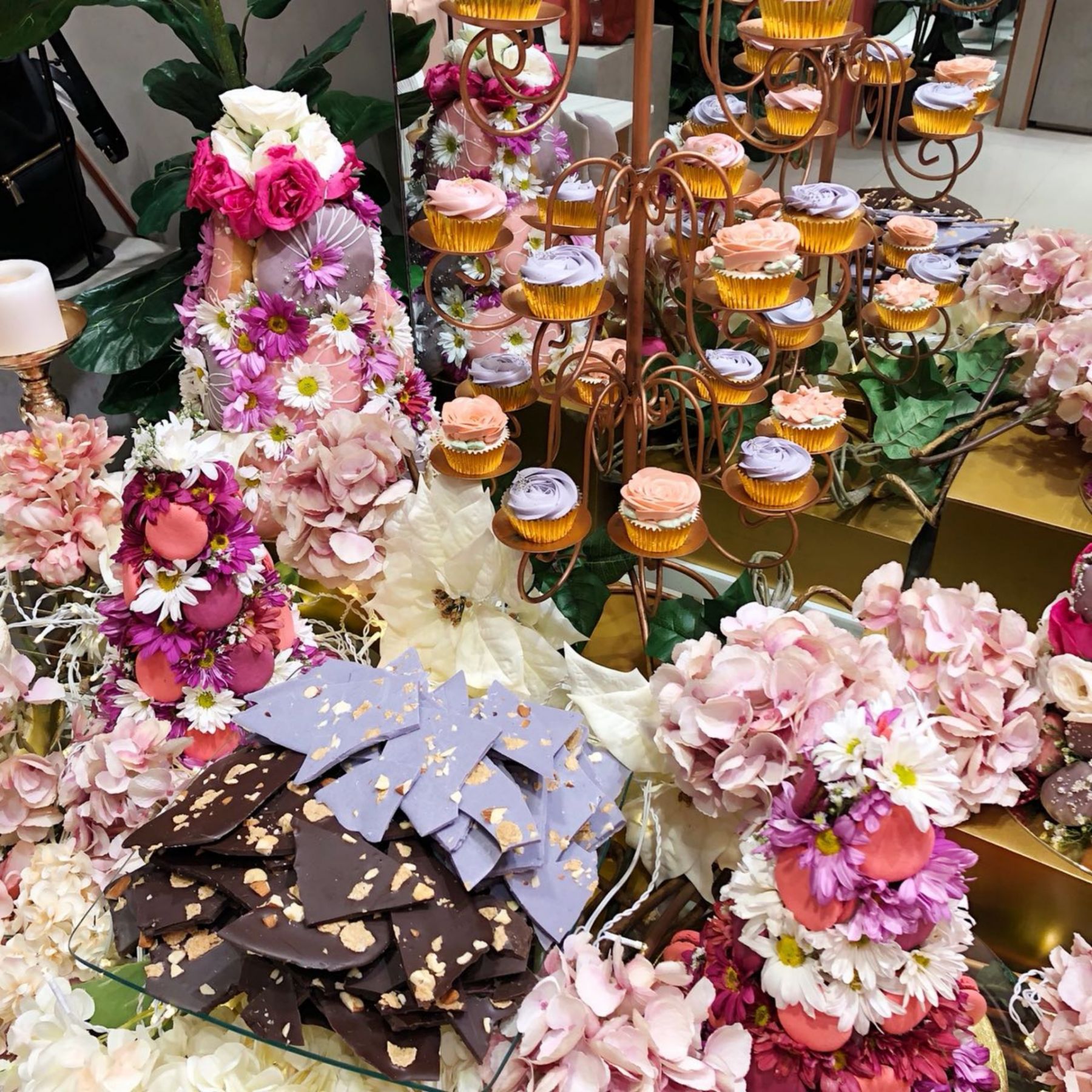 A dessert buffet set-up by Zulueta