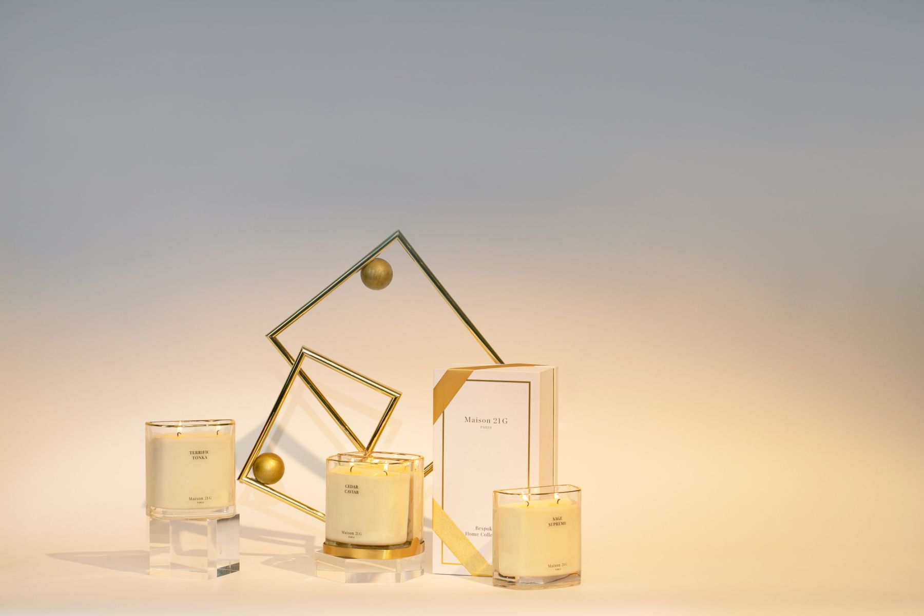 The luxe candles are completely customisable to your liking (Image: Maison 21G)