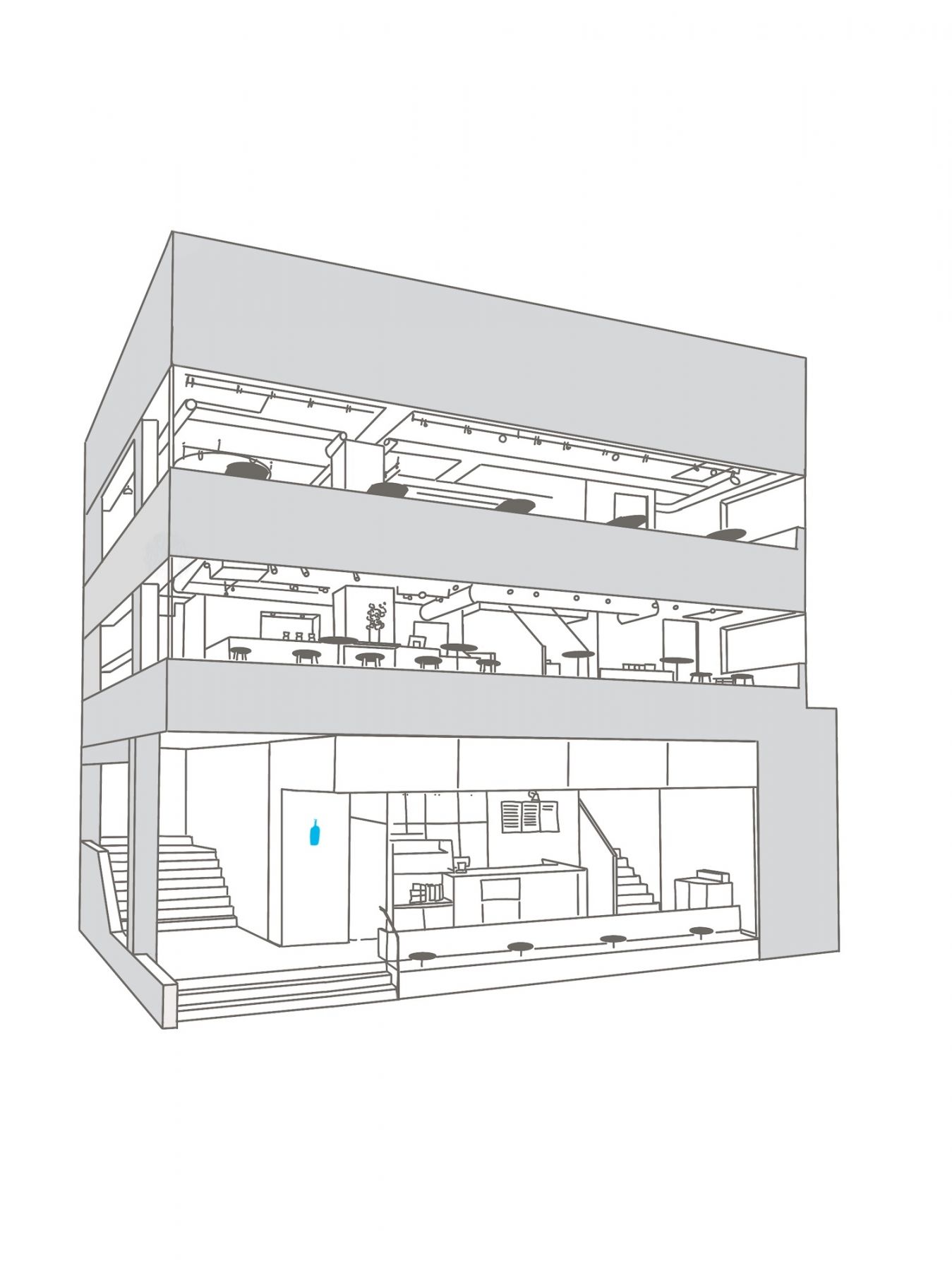 灣仔聖佛蘭士街的 Blue Bottle Coffee 新店