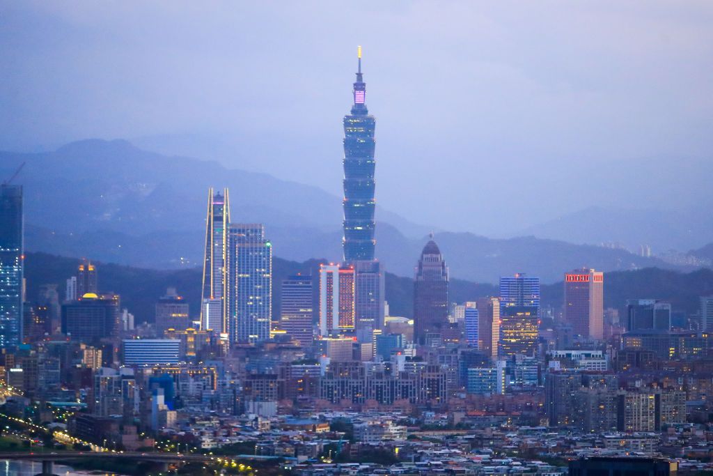 A general view of Taipei 101, following Taiwan President Tsai Ing-wens speech for the 2021 United Nations Climate Change Conference to call on the United Nations to include Taiwan for tackling climate change issues. The US and some European countries have been establishing better ties with Taiwan, including showing their support of Taiwans participation in the United Nations while the Taiwan has been facing intensifying military and political threats from China. (Photo by Ceng Shou Yi/NurPhoto via Getty Ima