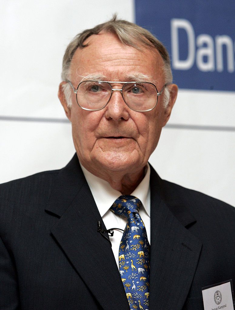 Founder Of Ikea Ingvar Kamprad attends The Swedish Chamber Of Commerce Centenary Conference At The Radisson Sas Portman Hotel In London. (Photo by Mark Cuthbert/UK Press via Getty Images)
