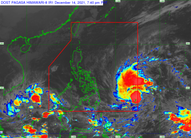 Image of super typhoon Odette (Photo: PAG-ASA)