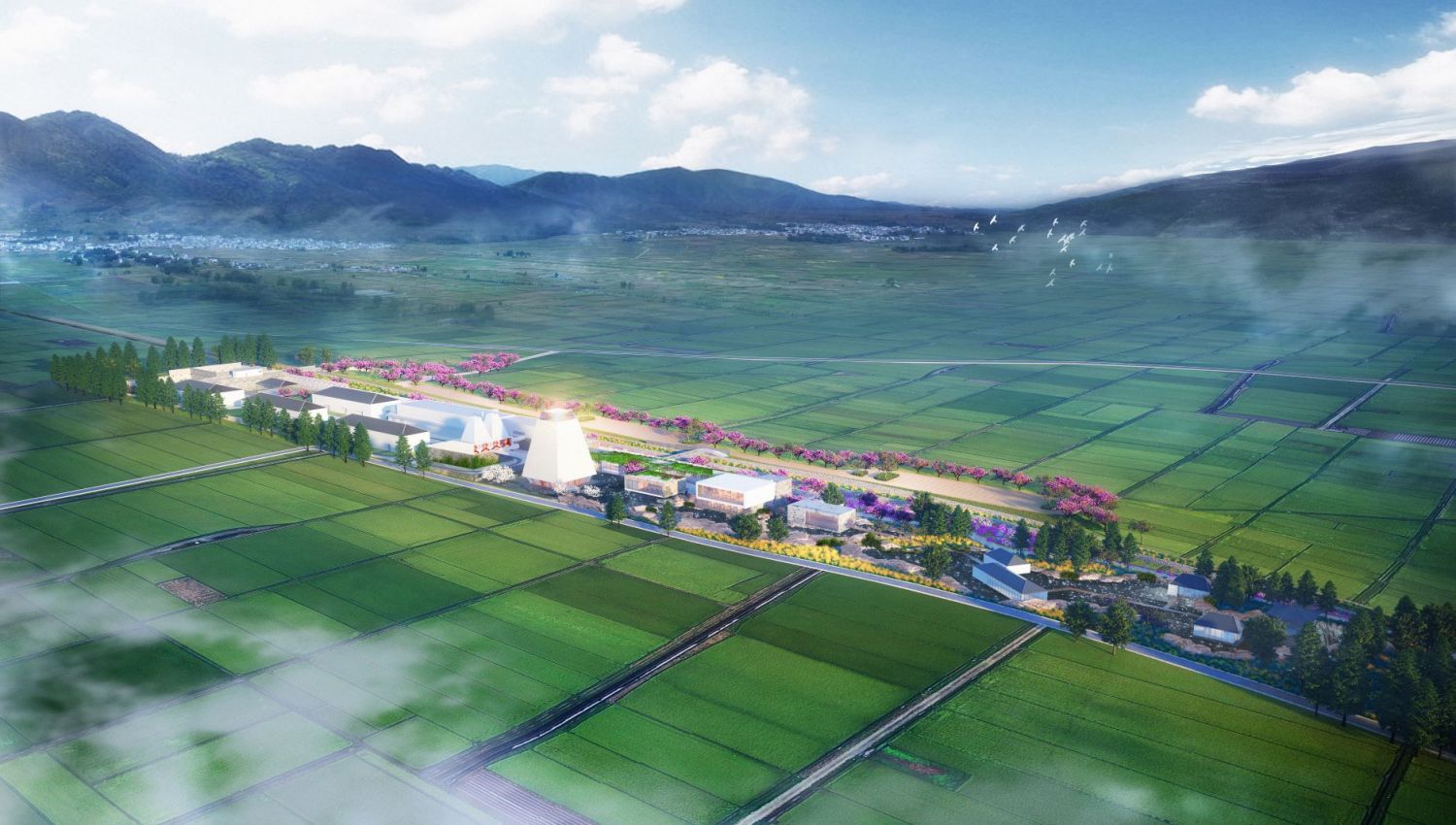 Aerial view of Diageo Eryuan Malt Whisky Distillery (Photo: Diageo)