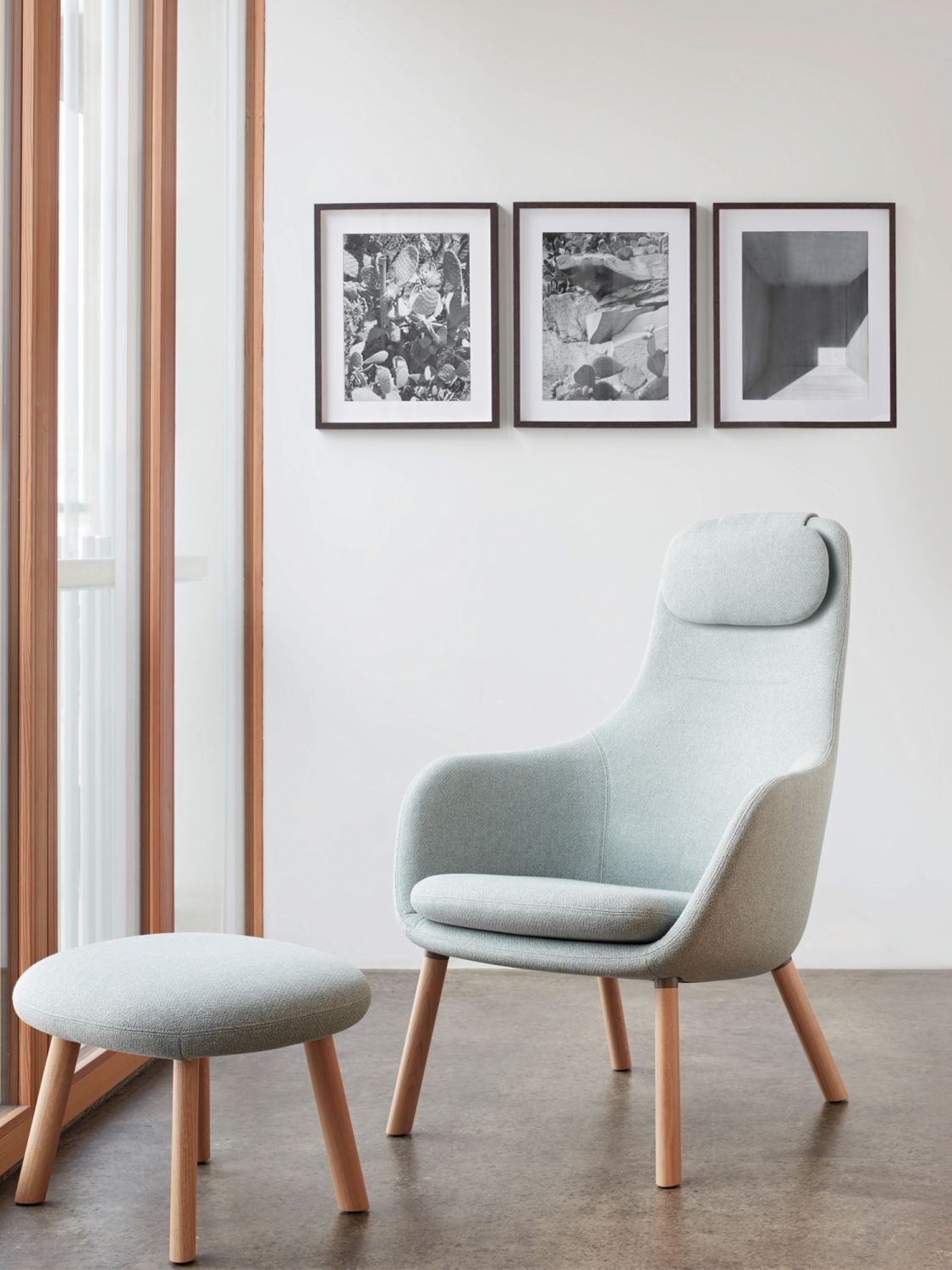 The versatile HAL lounge chair can be used in home offices or living areas