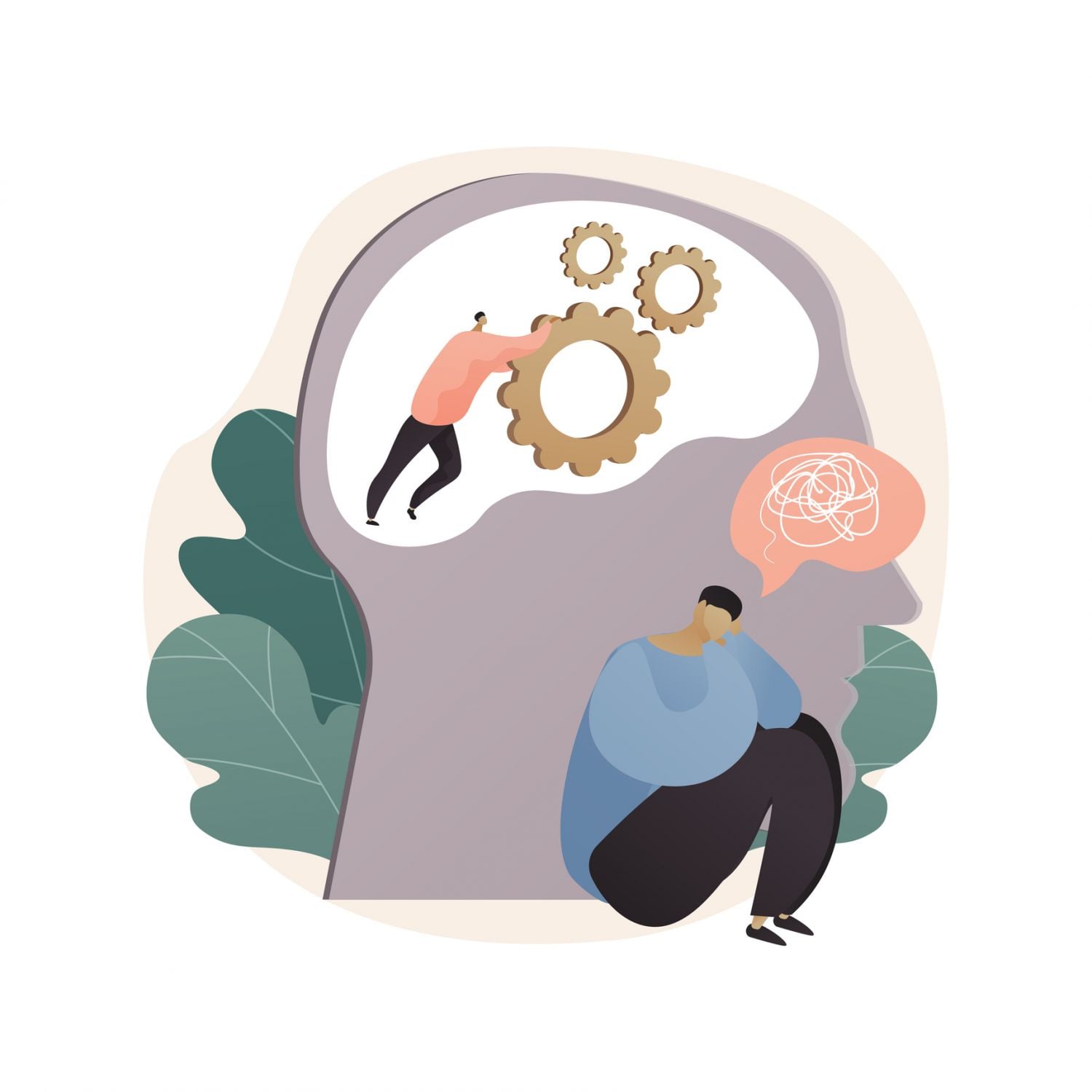 Gaslighting abstract concept vector illustration. Psychological manipulation method, mental destabilization, cognitive dissonance creation, changing beliefs, contradiction abstract metaphor.