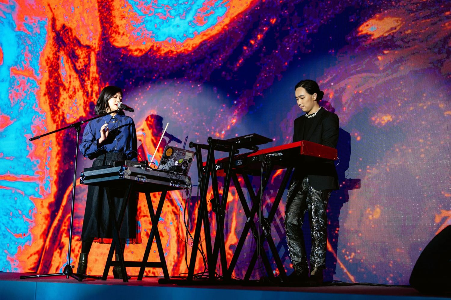Olivia Dawn and Benjamin Chue perform together for the first time (Photo: Anna Koustas)