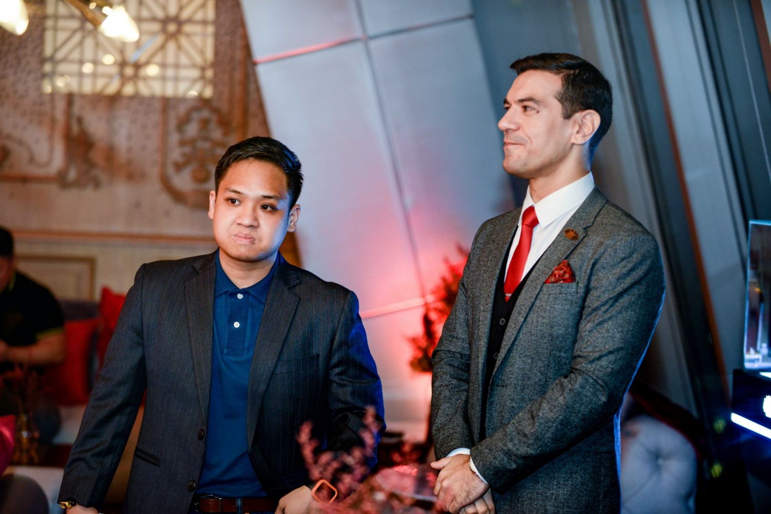 Jardine Wong (left) with Hans Eckstein