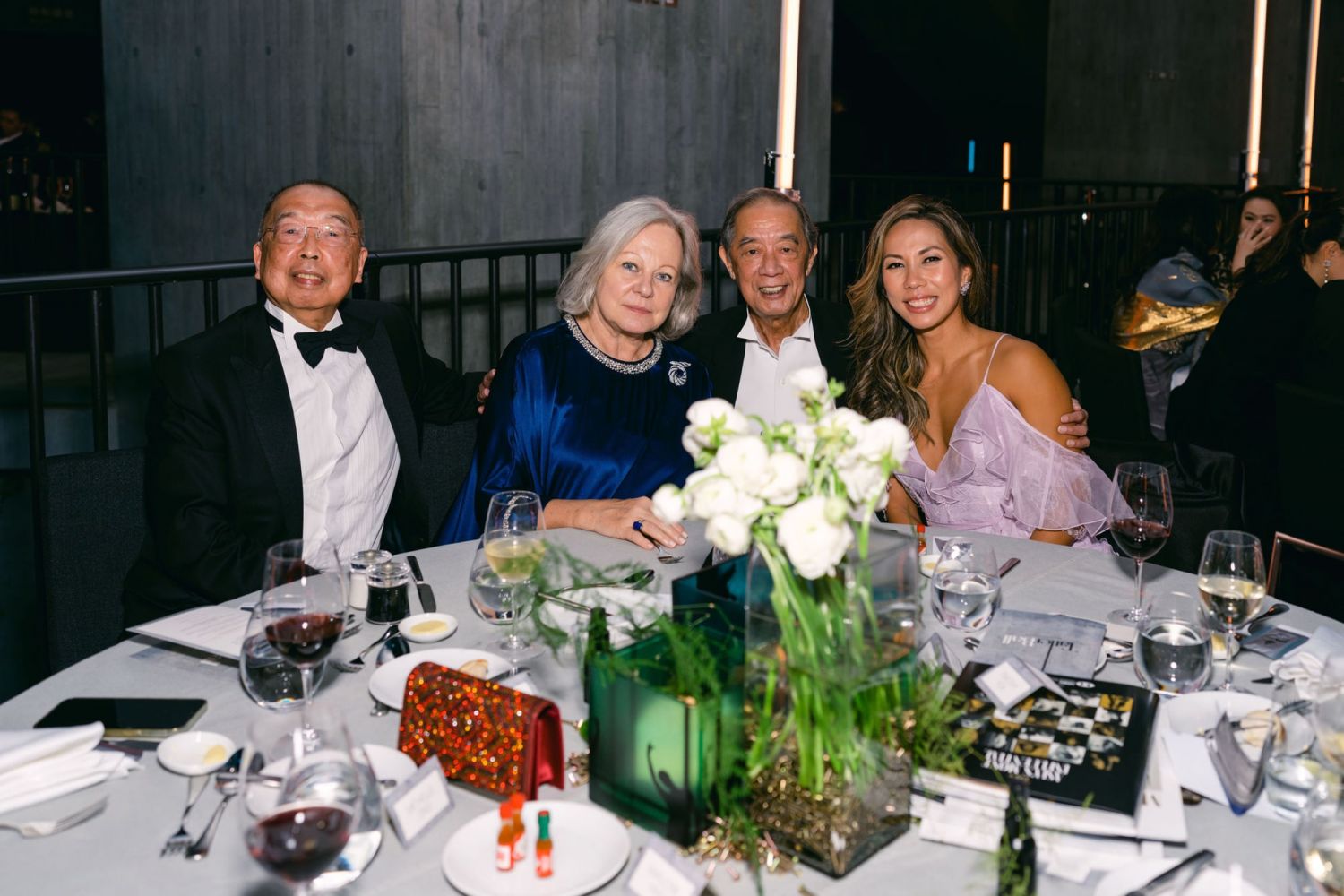 David Cheung, Johanna Arculli, Ronald Arculli and Tamara Lamunière (Photo: Anna Koustas)