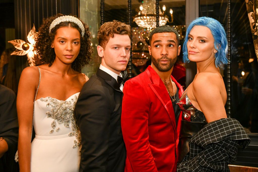 LONDON, ENGLAND - NOVEMBER 29: Arlissa, George Tabor-King, Lucien Laviscount and Wallis Day attend the Tommy Hilfiger after party attends the on November 29, 2021 in London, England. (Photo by David M. Benett/Dave Benett/Getty Images for The Maine Mayfair)