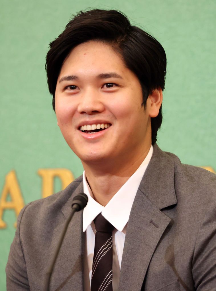 Portrait du joueur de baseball professionnel japonais Shohei Ohtani Ã  Tokyo le 15 novembre 2021. (Photo by YOSHIKAZU TSUNO/Gamma-Rapho via Getty Images)