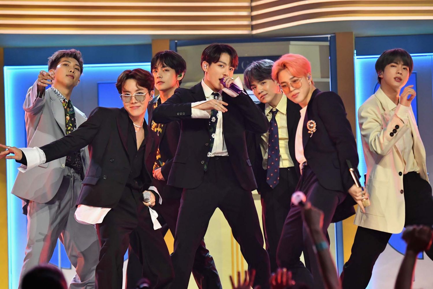 BTS performs onstage during the 2019 Billboard Music Awards. (Photo: Getty Images)