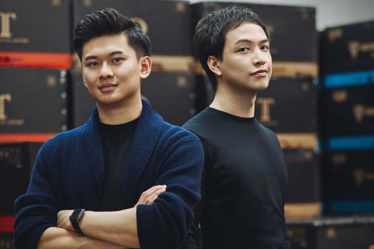 Ian Ang (left) and Alaric Choo.
