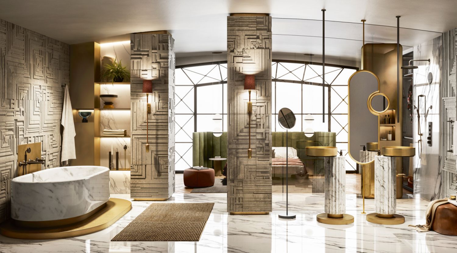The Gessi Venti20 collection takes inspiration from the art deco movement of the 1920s