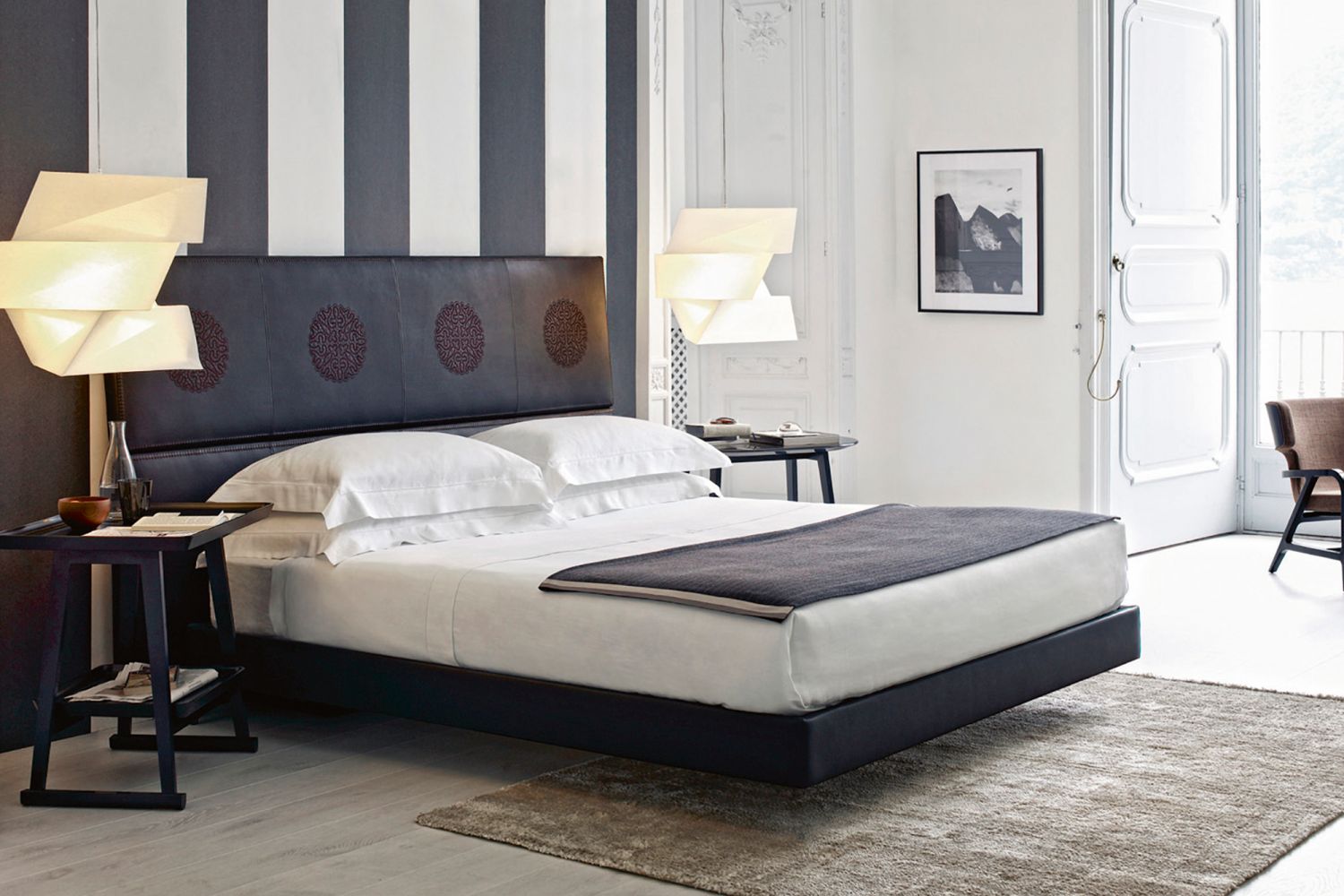 Maxalto Lucrezia bed by Antonio Citterio, from Space Furniture