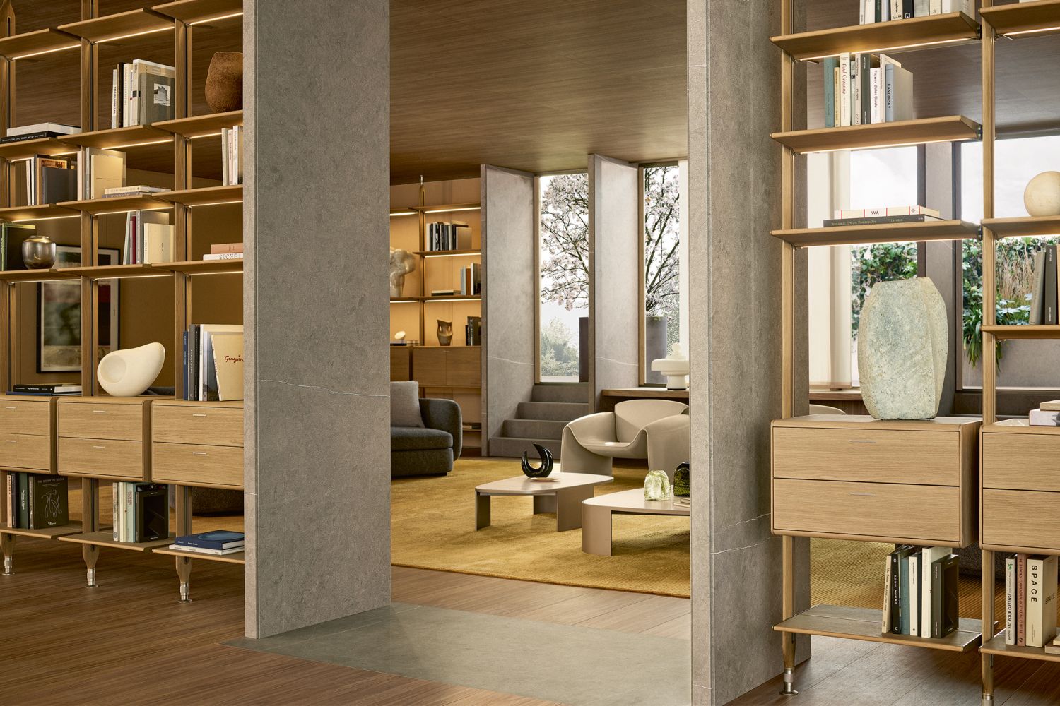 Poliform Lexington system by Jean-Marie Massaud, from Space Furniture
