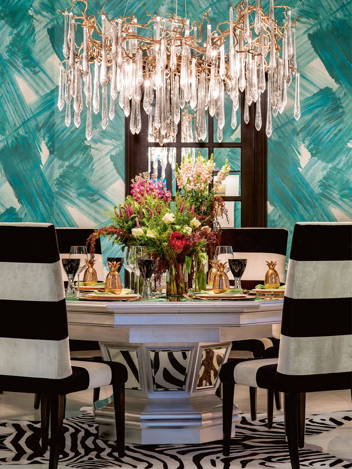 A dining room crafted by Design Intervention