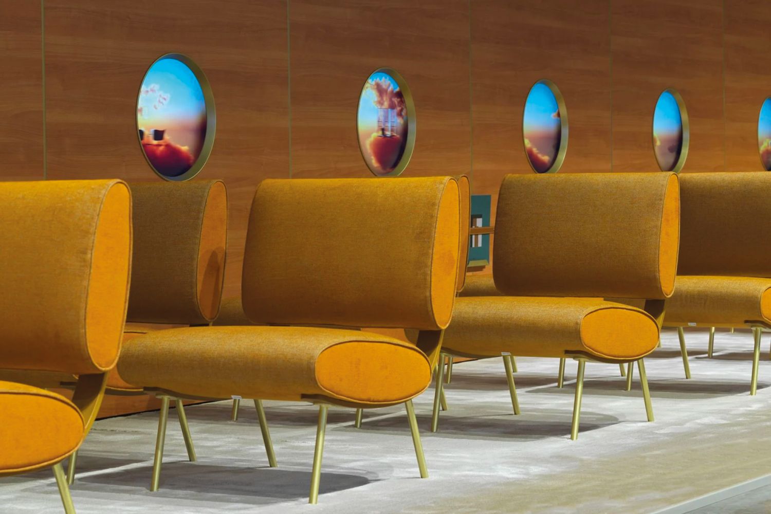 Molteni&C Round D.154.5 chair by Gio Ponti, from P5