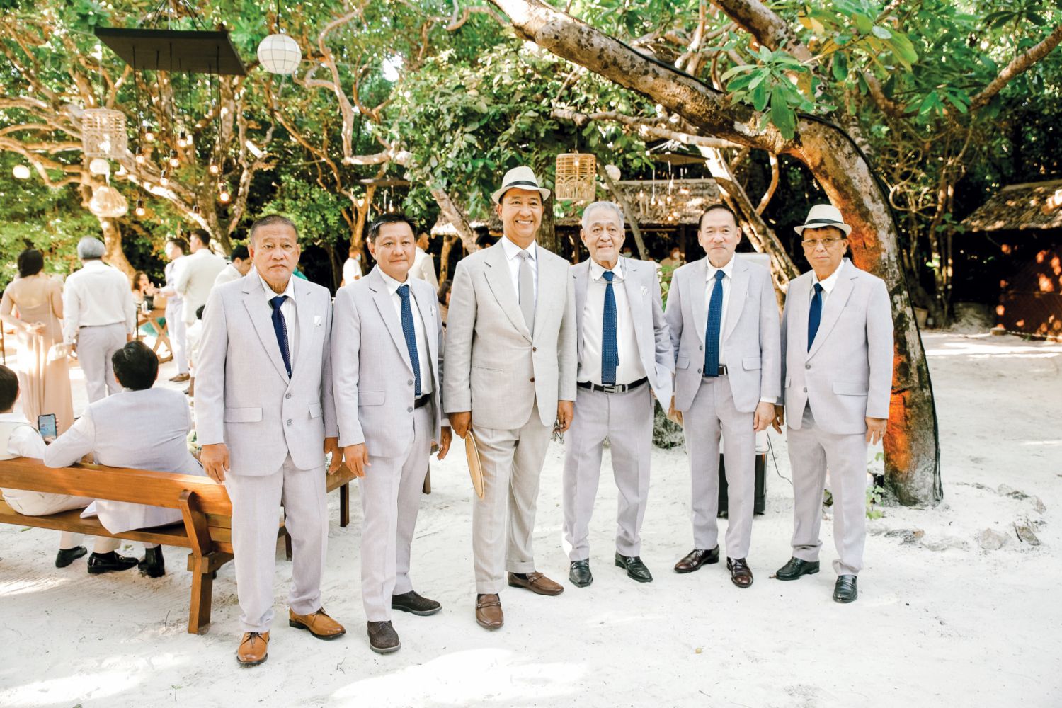he father of the bride, Engr Celso Montalla, with the principal sponsors
