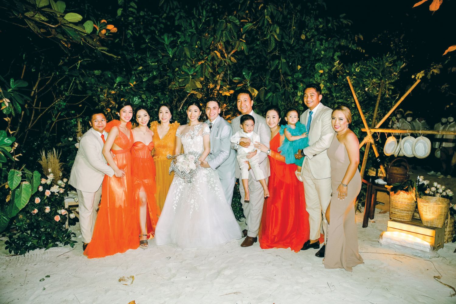 The bride’s family