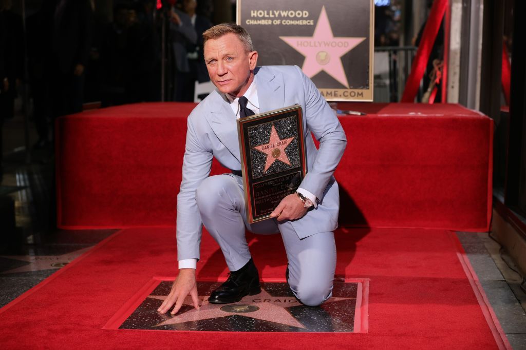 HOLLYWOOD, CALIFORNIA - OCTOBER 06: Daniel Craig attends the Hollywood Walk of Fame Star Ceremony for Daniel Craig on October 06, 2021 in Hollywood, California. (Photo by Rich Fury/Getty Images)