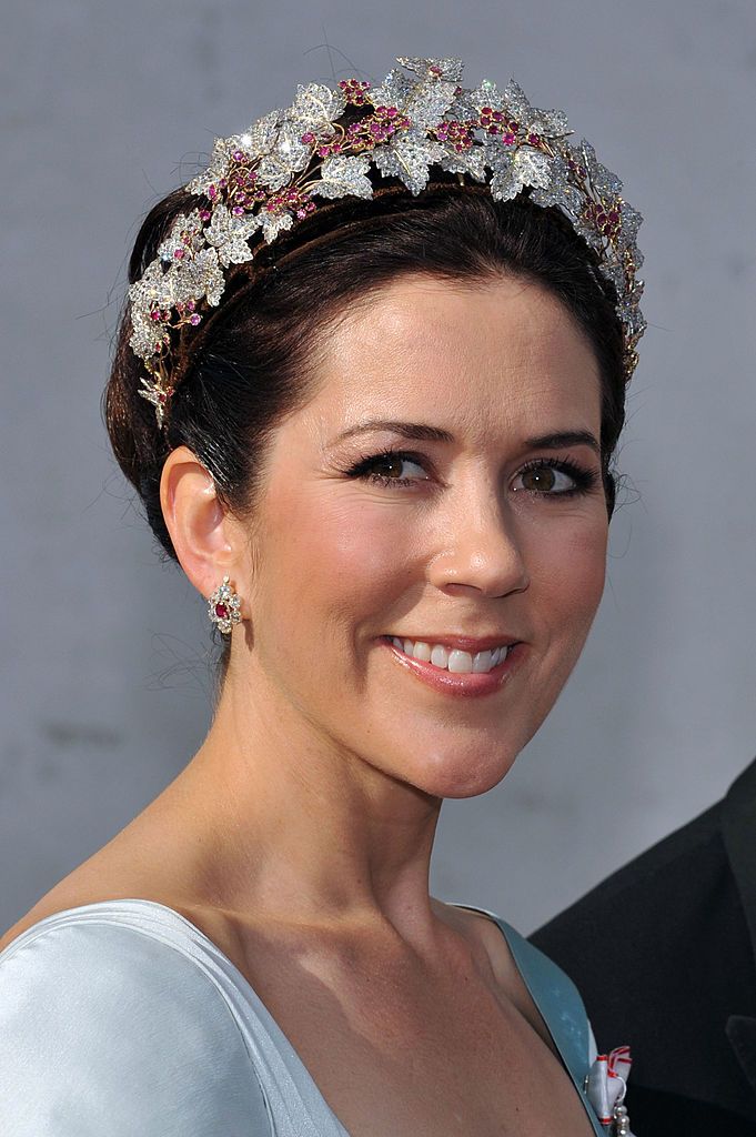 MOGELTONDER, DENMARK - MAY 24: Crown Princess Mary of Denmark depart after they attended the wedding between Prince Joachim of Denmark and Princess Marie of Denmark, Countess of Monpezat, at the Mogeltonder church on May 24, 2008 in Mogeltonder, Denmark. (Photo by Pascal Le Segretain/Getty Images)