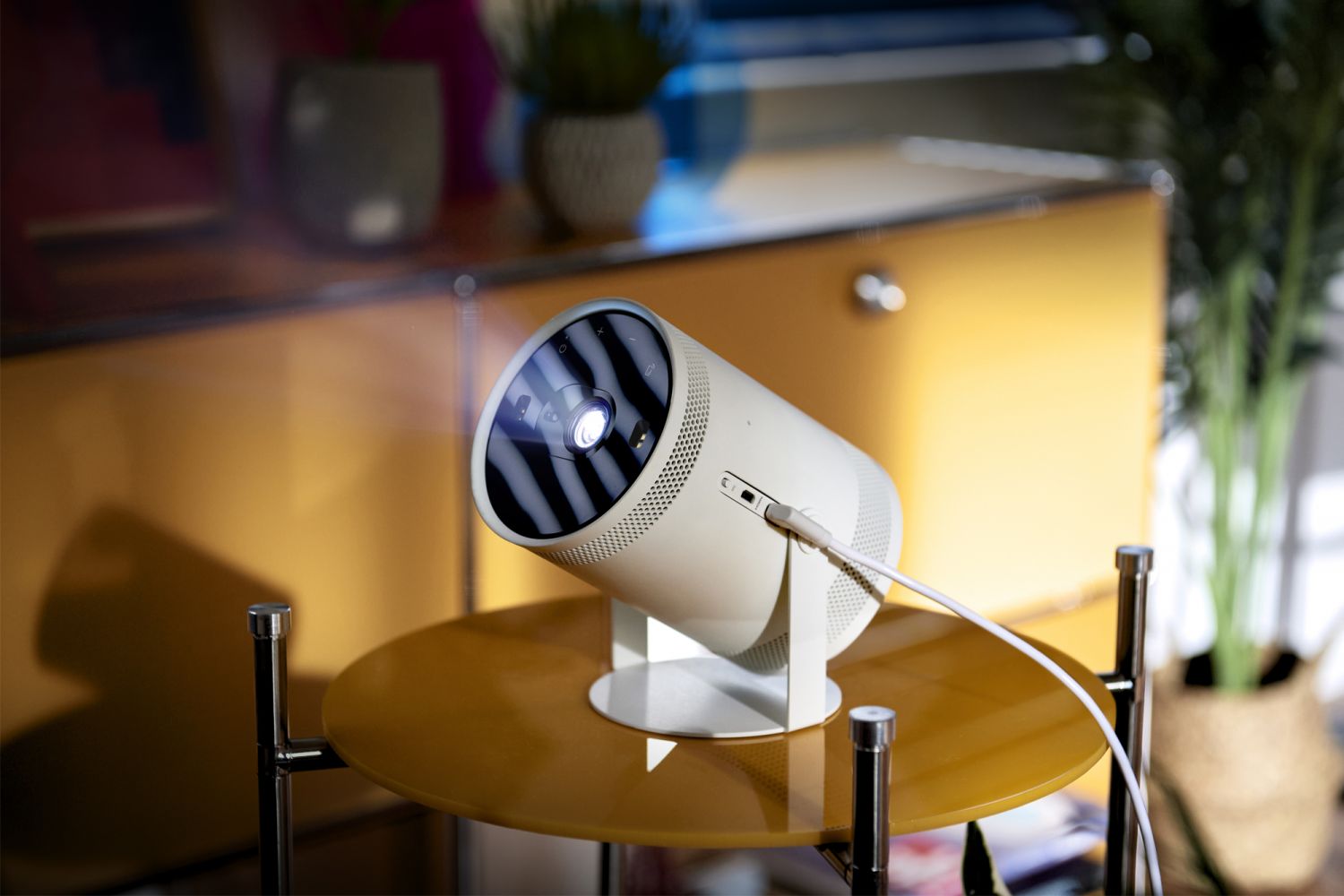 Samsung's The Freestyle is the brand's first-of-its-kind projector designed with flexibility (Image: Samsung)