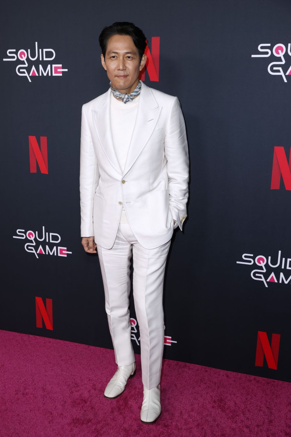 HOLLYWOOD, CALIFORNIA - NOVEMBER 08: Lee Jung-jae attends Los Angeles Screening Of Netflix's "Squid Game" at NeueHouse Los Angeles on November 08, 2021 in Hollywood, California. (Photo by Frazer Harrison/Getty Images)