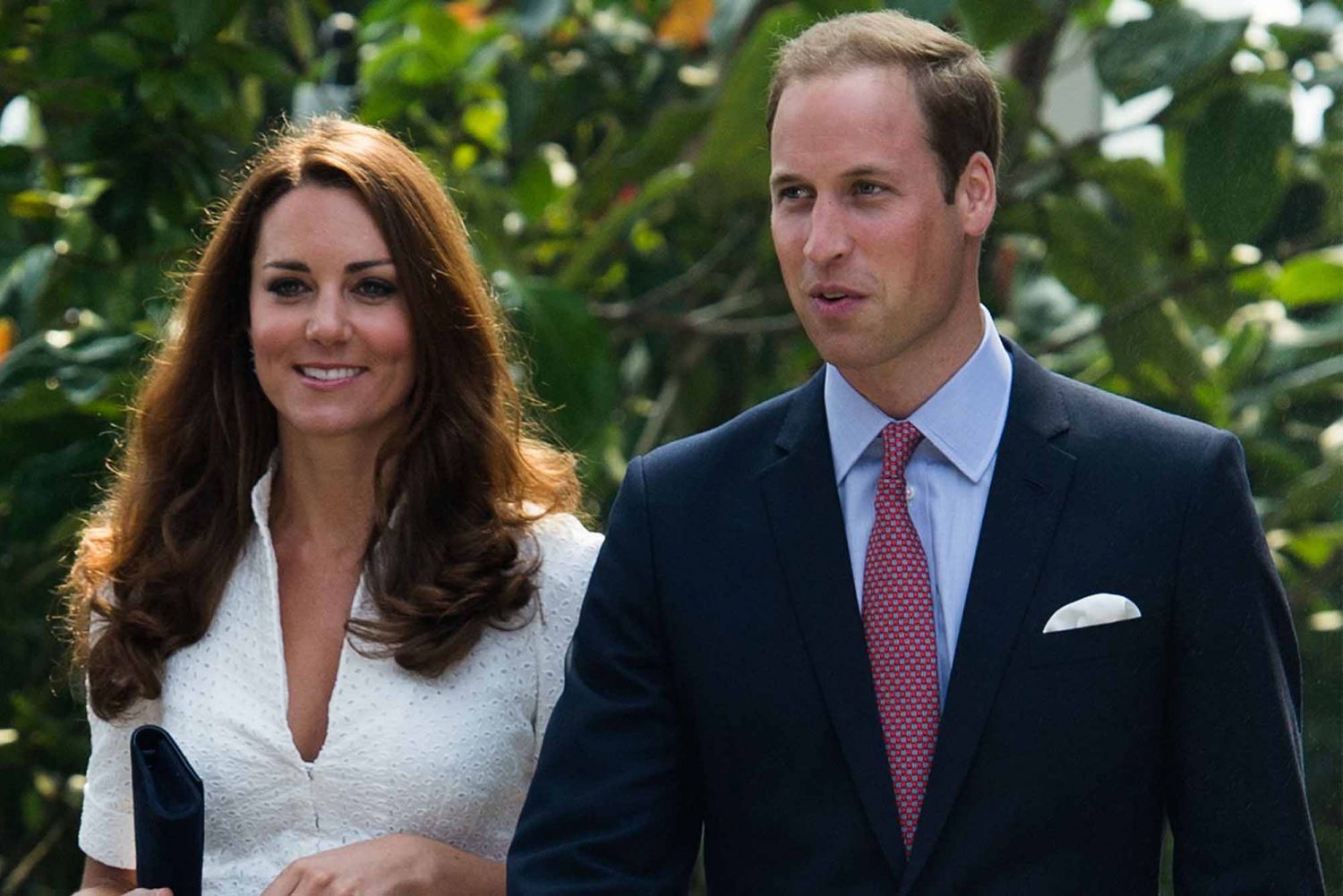 The Duchess of Cambridge and Prince William visit the 'rain mountain' dome walk at Gardens by the Bay on day 2 of their Diamond Jubilee Tour of the Far East in Singapore. (Photo: Getty Images)