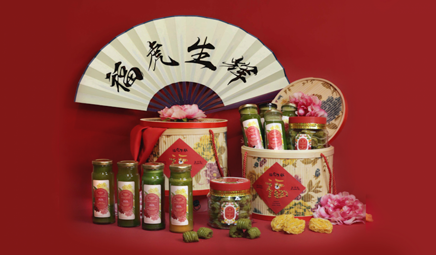 Oh Cha Matcha x Lo Hong Ka Prosperity Baskets / Photo courtesy of Oh Cha Matcha