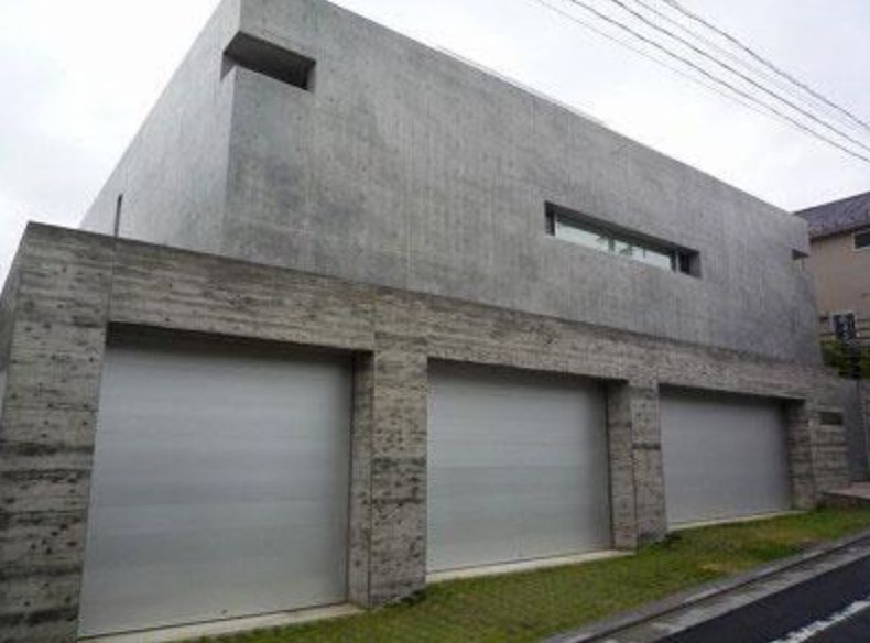 The home's exterior is instantly recognisable with its generous use of concrete