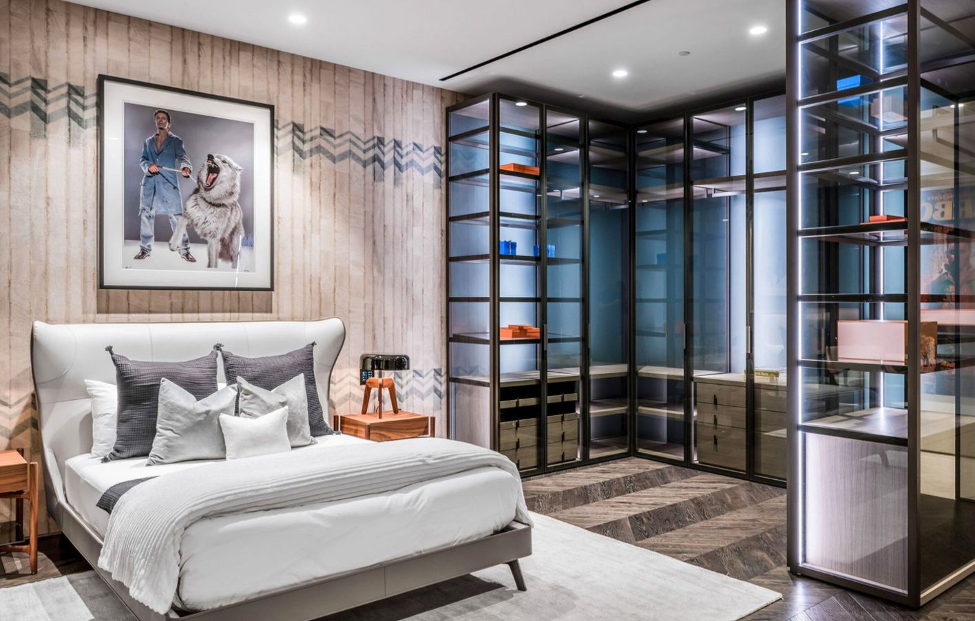 Each bedroom features a walk-in closet with spacious storage