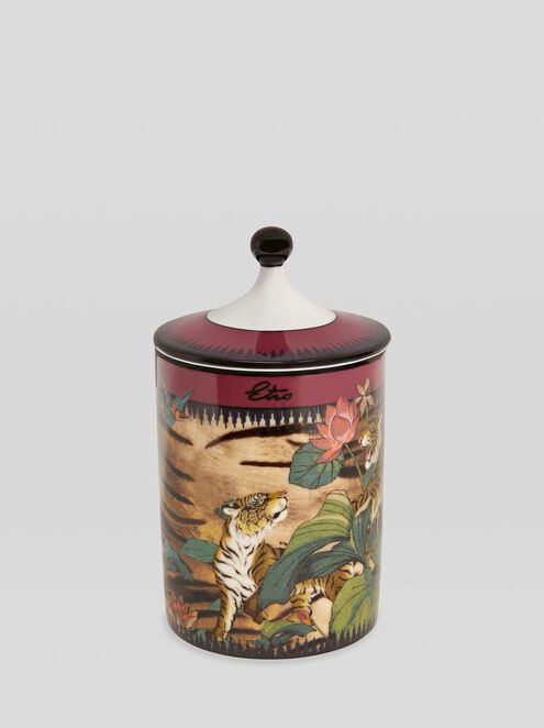 Etro Porcelain Tiger and Water Lily candle