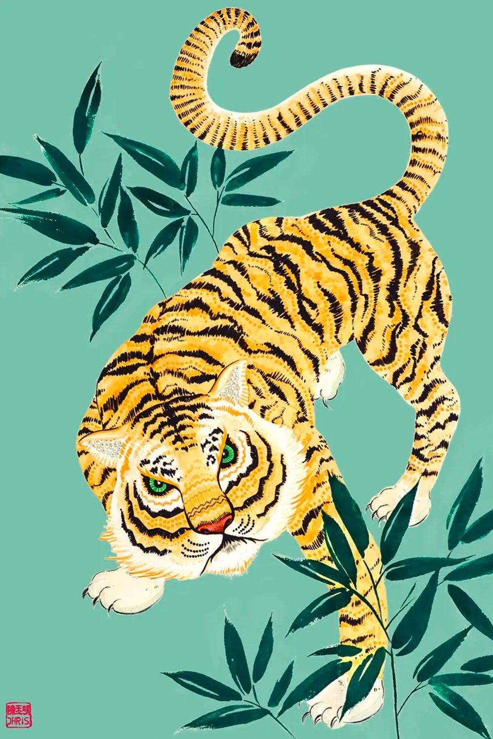 The Tiger artwork by Chris Chun, from The Artling