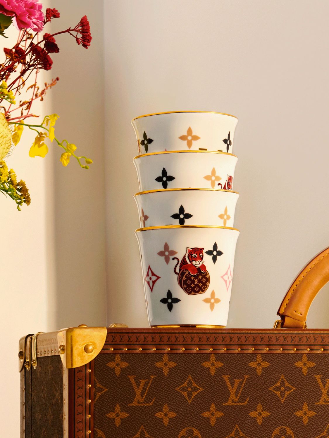 Louis Vuitton Tiger Set of 4 cups