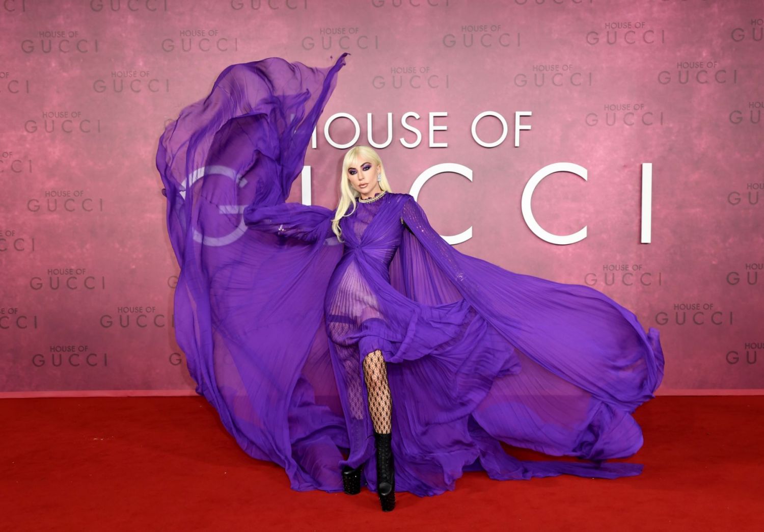 Lady Gaga attends the UK Premiere Of "House of Gucci" at Odeon Luxe Leicester Square on November 09, 2021 in London, England. (Photo by Gareth Cattermole/Metro-Goldwyn-Mayer Studios and Universal Pictures )
