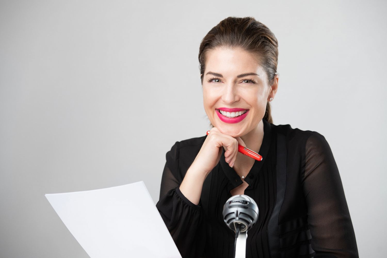 Mollie Jean de Dieu recording her podcast Emotional Inclusion