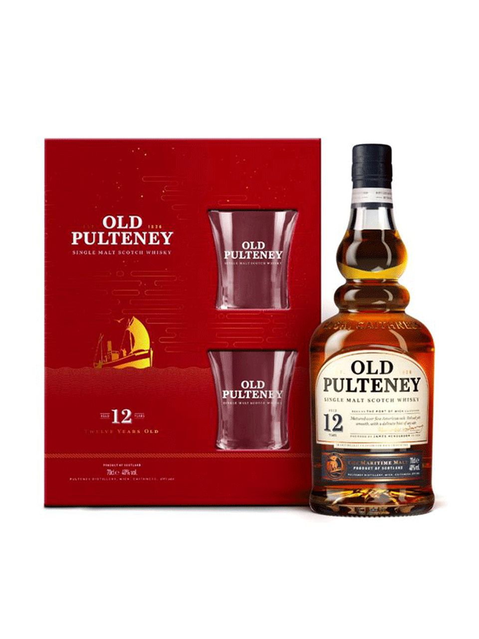 Old Pulteney 12 Year Old Gift Set