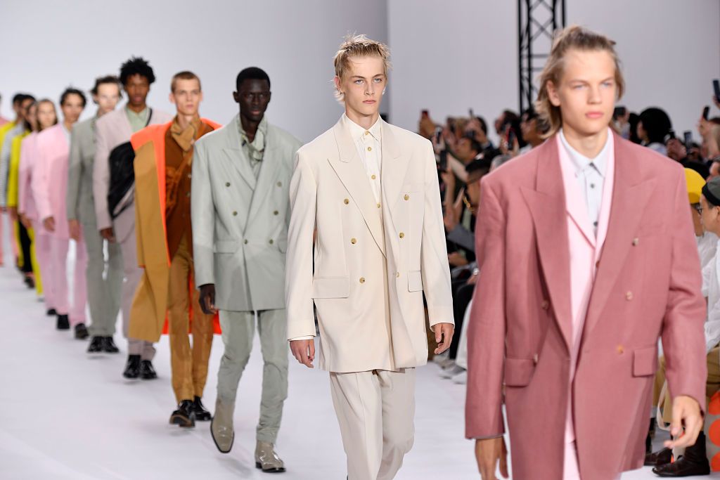 PARIS, FRANCE - JUNE 23: A model walks the runway during the Paul Smith Menswear Spring Summer 2020 fashion show as part of Paris Fashion Week on June 23, 2019 in Paris, France. (Photo by Victor VIRGILE/Gamma-Rapho via Getty Images)