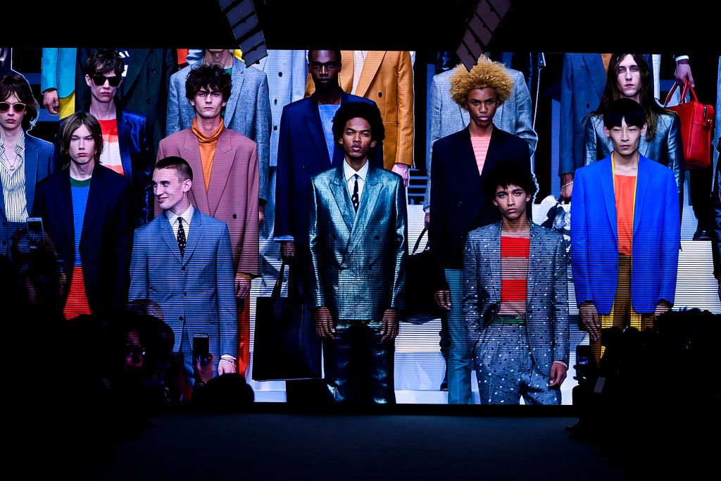PARIS, FRANCE - JANUARY 19: A model walks the runway during the Paul Smith Menswear Fall/Winter 2020-2021 show as part of Paris Fashion Week on January 19, 2020 in Paris, France. (Photo by Victor VIRGILE/Gamma-Rapho via Getty Images)