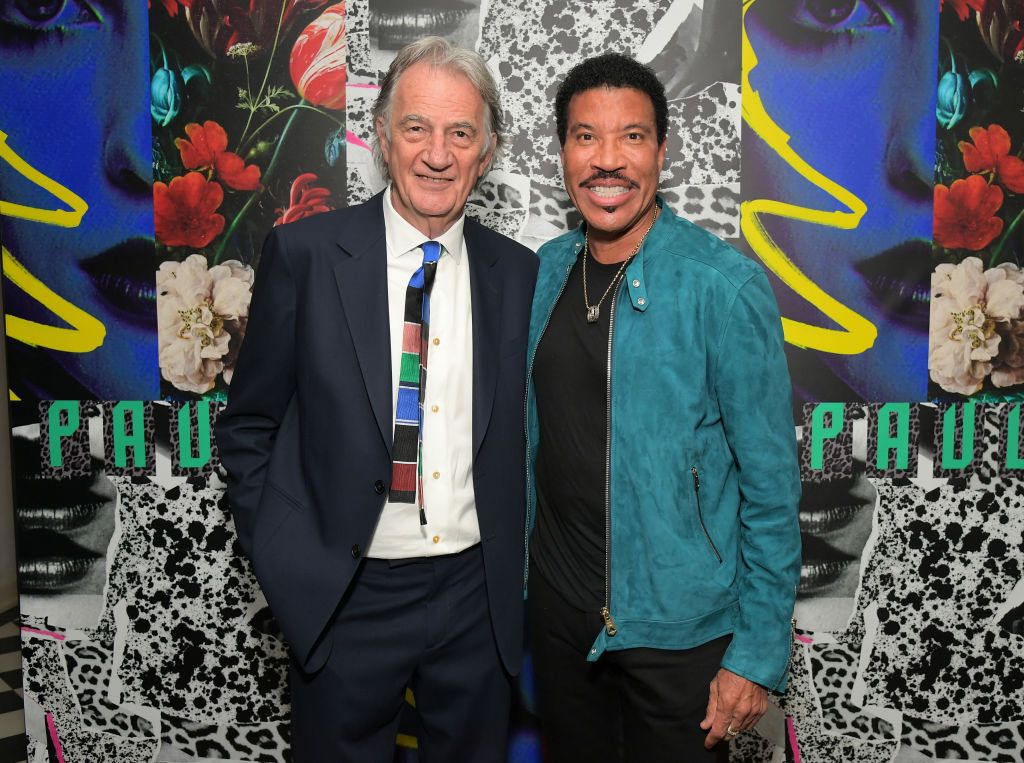 LOS ANGELES, CALIFORNIA - MAY 14: Paul Smith and Lionel Richie attend the Paul Smith Honors John Legend dinner on May 14, 2019 in Los Angeles, California. (Photo by Charley Gallay/Getty Images for Paul Smith)