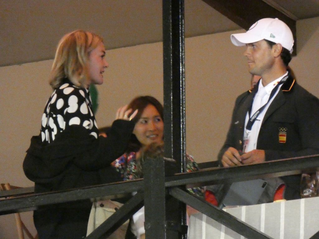 BARCELONA, SPAIN - OCTOBER 01: Marta Ortega with her ex-husband Sergio Alvarez Moya at the Barcelona International Show Jumping Competition, on October 1st, 2021, in Barcelona, Spain. (Photo By Europa Press via Getty Images)