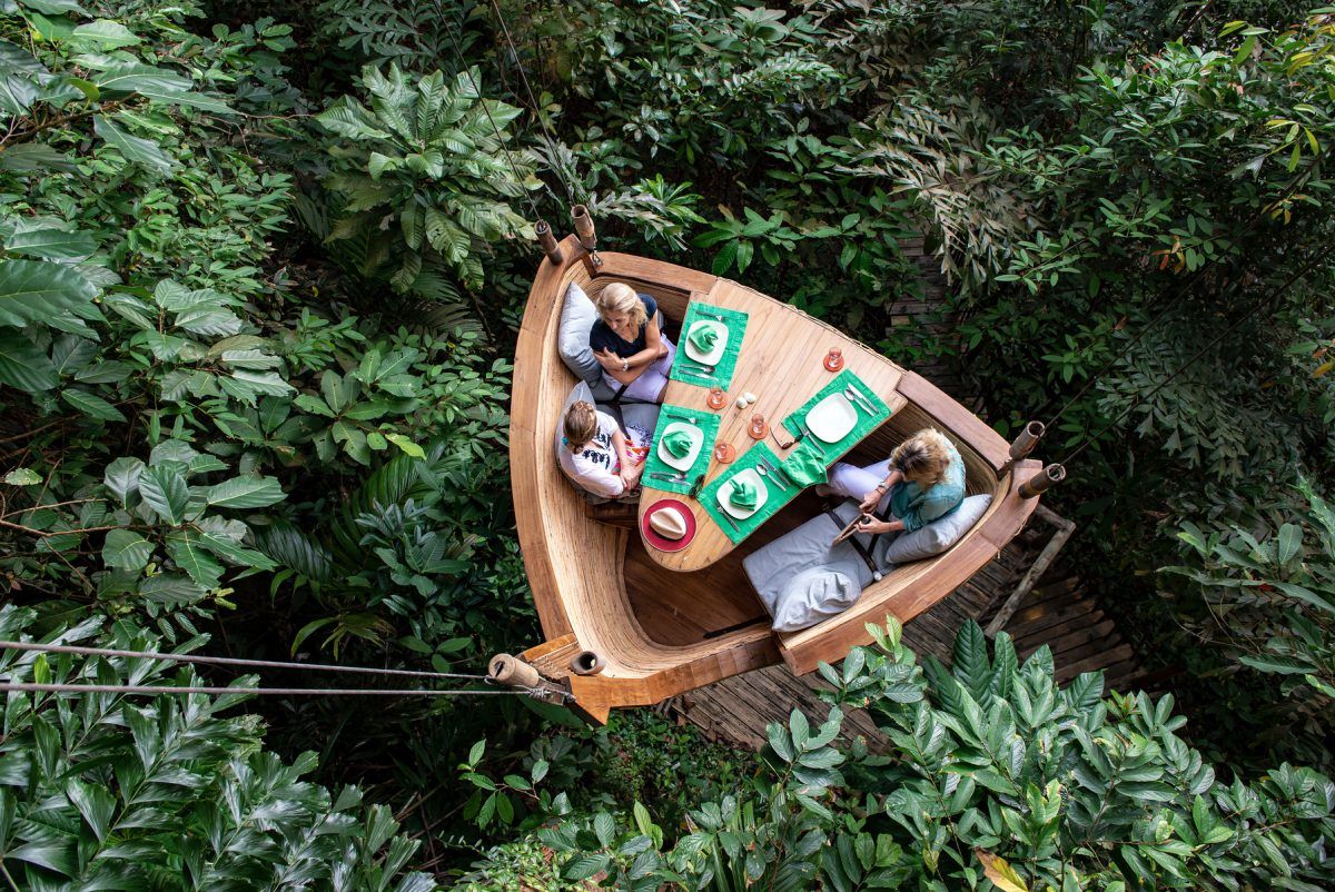 Treepod dining at Soneva Kiri in Thailand (Photo: Soneva Kiri official website)