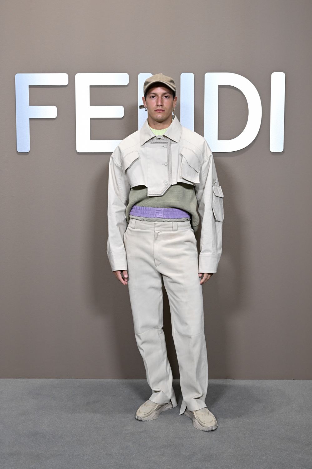 MILAN, ITALY - JANUARY 15: Gabriele Esposito attends the Fendi fashion show on January 15, 2022 in Milan, Italy. (Photo by Daniele Venturelli/Daniele Venturelli/Getty Images for Fendi )