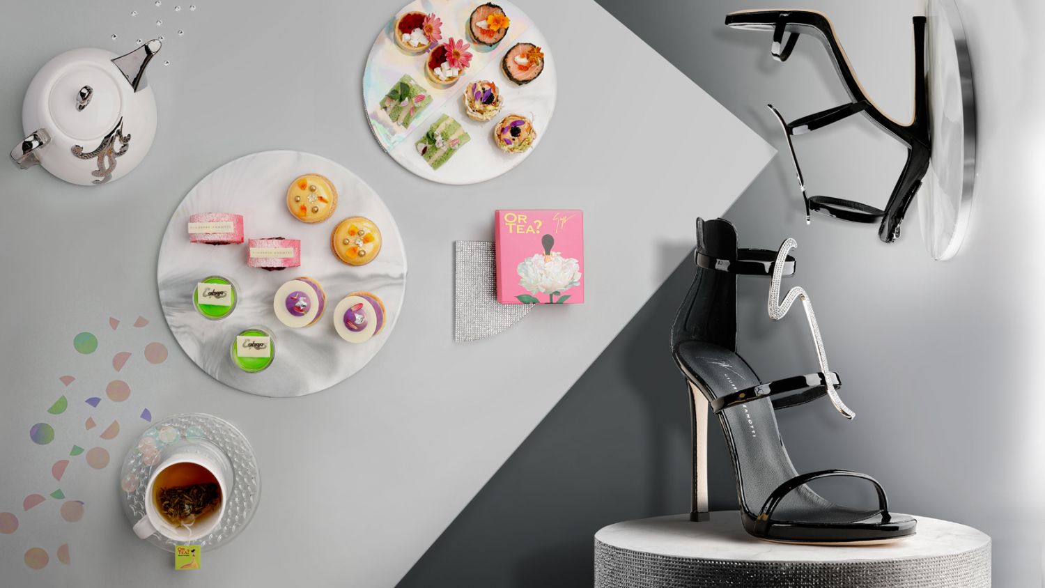 best afternoon teas hong kong 2022 - winter chinese new year - langham hong kong x giuseppe zanotti