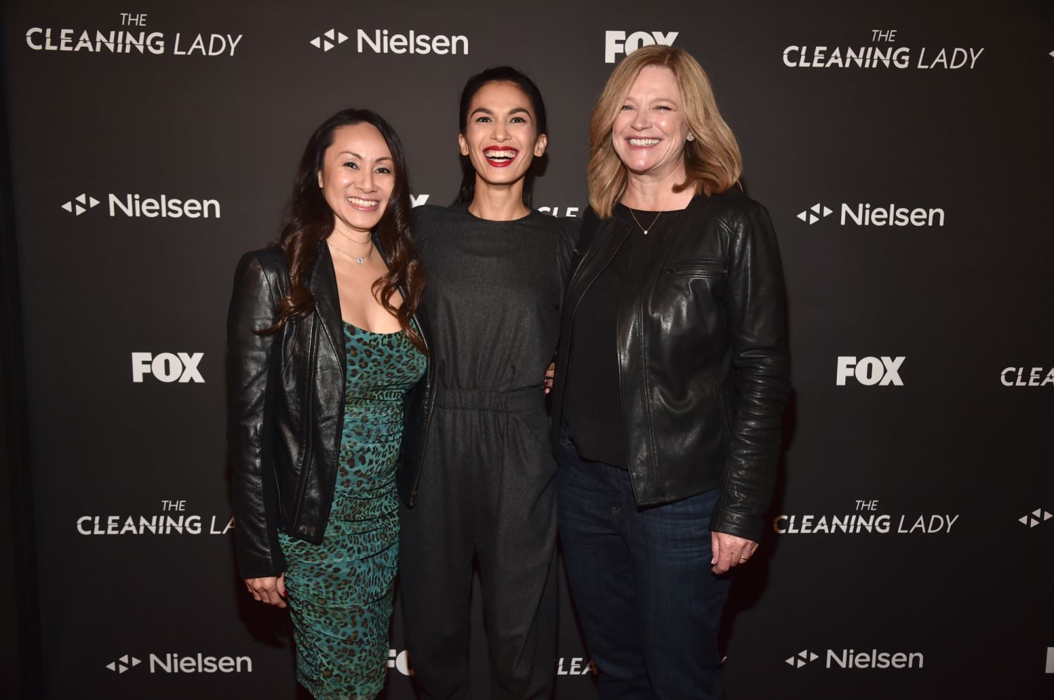 LOS ANGELES, CALIFORNIA - DECEMBER 13: Miranda Kwok, Elodie Yung and Melissa Carter attend FOX's VIP Screening For "The Cleaning Lady" at Japanese American National Museum on December 13, 2021 in Los Angeles, California. (Photo by Alberto E. Rodriguez/Getty Images)