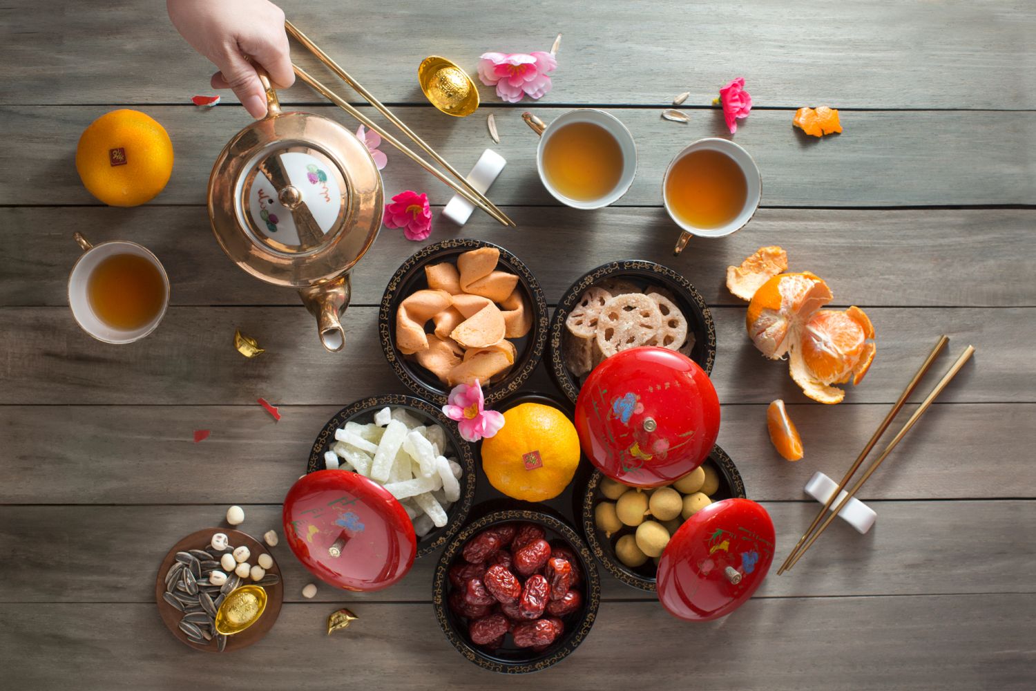 Organising your snacks into a decorative array can elevate your space (Image: Getty Images)